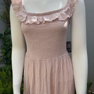 Express  Smocked Tiered Maxi Dress soft bush